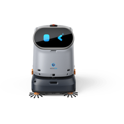 Robot de Limpieza Automático C40 / Modo de Limpieza Doble Barrido + Aspirado / Potencia de Succión 23500Pa / Tanque de Agua Limpia 16L / Tanque de Agua Sucia 14L / Batería LFP 25.6V 50Ah / Pantalla de Operación 11.6 Pulgadas /