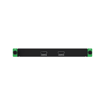 Tarjeta de Entrada HDMI 4K 2 Canales / Resolución 4K60 (4096×2160) / HDMI 2.0 / HDR10 y HLG / HDCP 2.3 / Audio Dual Channel 48 kHz / Frame Rate 24-120 Hz