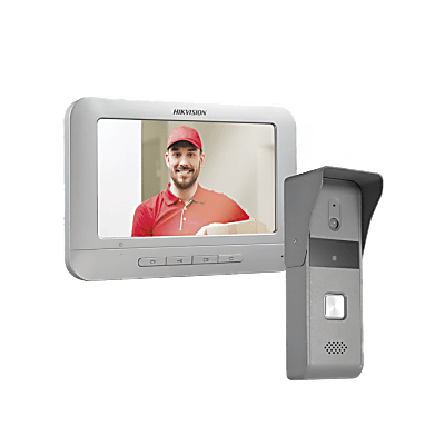Kit de Videoportero Analógico con Pantalla LCD a Color de 7″ / Frente de Calle para Exterior IP65 / Salida de Relevador