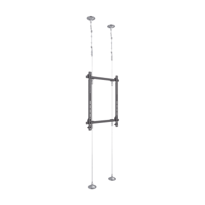 Montaje Cableado de Acero| Suelo a Techo| Capacidad Máx. de Carga 30kg| Para Pantallas de 32″ ~ 75″| VESA 400 x 600