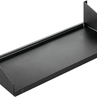 Estante para Rack 19 Pulgadas, Single-Sided Shelf, Capacidad de Carga 34 kg, Ventilado, Acero Dulce, Negro, 2U, Dimensiones 482x381x95 mm
