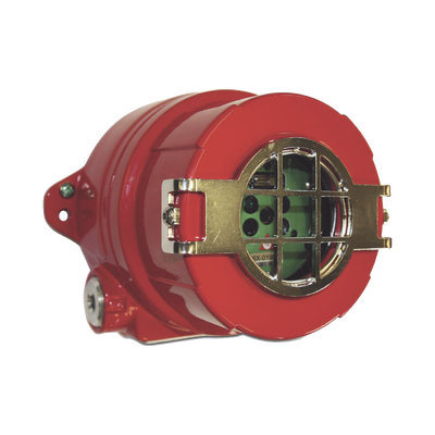 Detector De Flama Multi-Espectro Dual IR/UV, Tecnología Avanzada, Aluminio Libre de Cobre,  Entradas 2×3/4″ NPT, Certificaciones FM, cFM Clase I, División 1, Grupos A,B,C,D. Clase II División 1 Grupos E,F,G, Clase III