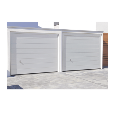 Puerta de Garage de Alta Calidad / Linea Central / Color Blanco 9X7 pies, AISLADA, Estilo Americana.
