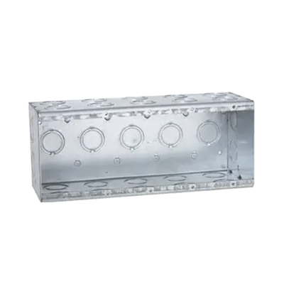Caja Multigang de 5 Gangs/ Profundidad de 3-1/2 Pulgadas (8.89 cm)/ 29 Entradas de 1/2 – 3/4.