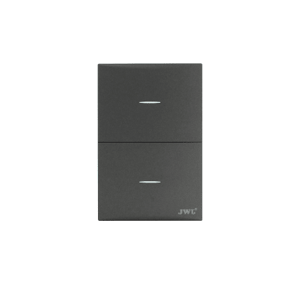 Placa con 2 Interruptores Sencillos 10 A 127 V 60 Hz.