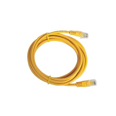 Cable de Parcheo UTP Cat5e – 0.5 Metros (1.64 Pies) – Amarillo