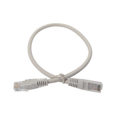 Cable de Parcheo UTP Cruzado Cat6 0.4 Metros (1.31 Pies) – Gris