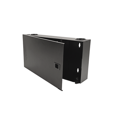 (Lvw-F4-01) Fiber, Enclosure, Lightverse, Wall Mount, Fixed Access, 4 Openings, Black