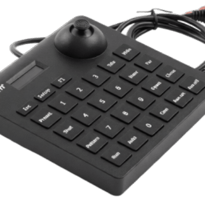 Mini Teclado controlador PTZ con pantalla LCD y joystick altamente resistente