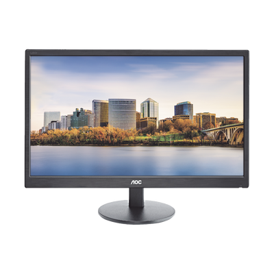 Monitor  LED de 24″, Resolución 1920 x 1080 Pixeles con Entradas de Video VGA/HDMI. Panel MVA y Altavoces Integrados. Compatible VESA