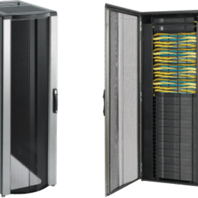 Gabinete Rack ProLine ConnecTek 42 UR 2000 x 800 x 1200 mm con Capacidad 1134 kg Acero, Color Negro Con Organizadores Laterales Frontal y Traseros Incluidos