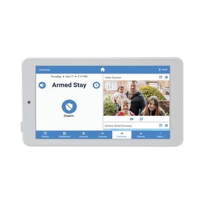 ALULA – Touchpad Slimline para Panel ALULA / Pantalla 7» Android / Control Local de Seguridad / Montaje en Pared y Escritorio / Wi-Fi Cifrada / Batería de Respaldo