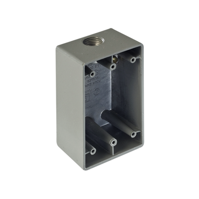 Caja Condulet FS de 1″ (25.4 mm) con una boca a prueba de intemperie.