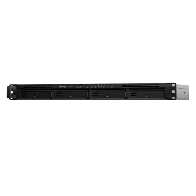 Unidad de Expansión Synology RX418 | 4 Bahías SATA HDD/SSD 3.5″ y 2.5″ | eSATA | Profundidad 30 cm | Compatible con RackStation 1U | Administración DSM.