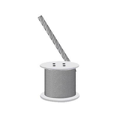 Cable Retenida 7 Hilos, Resistencia 2154 Kg. Diámetro 1/4″ (Precio por Metro).