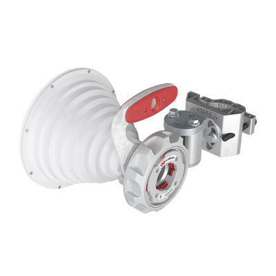 Antena Sectorial Simétrica de 30° / 2×2 / Rango de Frecuencia Extendido: 4900 – 7125 MHz / Ganancia de 18 dBi / Lista para Adaptadores Twistport / Protección IP65