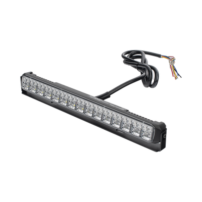 Luz Auxiliar de 45 LEDs Rojo, Ambar y Blanco, 11.42″, 12 a 24 VCD