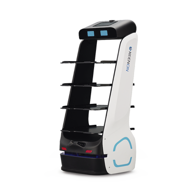Robot Autonomo para Servicio de Meseros Ubicado por SLAM (Laser) / Mejora el Servicio al Cliente / Soporta 10 Kgs por Charola / Ideal para Restaurantes, Cafeterias, Hospitales, Salones de Eventos, Etc…
