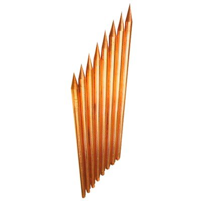 Varilla de Acero con Recubrimiento de Cobre Diámetro 1/2″ de 1 m de Largo (1 Pieza).