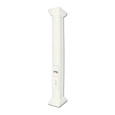 Pole Blanco de 3 Metros (9.84 Pies) para Instalaciones Eléctricas, Voz y Datos, No Incluye Accesorios, Se Venden por Separado los Modelos TEK100DUPLEX (Accesorios de Fijación y Contacto Duplex) y TEK100UNI (Soporte y Tapa Universal) (13000-01000)