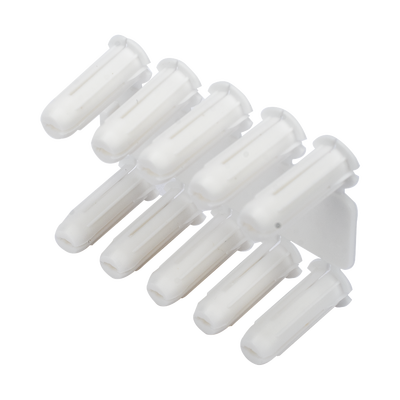 Taquete blanco 3/16″ para tornillo 8mm x 3/4″ (100pzs) (1101-01100)
