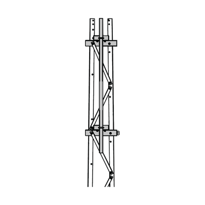 Mástil 2-3/8″ x 1.8 m para Montaje en Cara de Torre Super Titan Secciones 1 a 3.