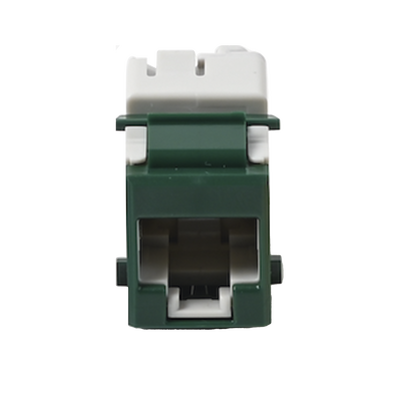 Jack Ultramax Cat6A, UTP, Tipo Keystone, Color Verde, Punch Down