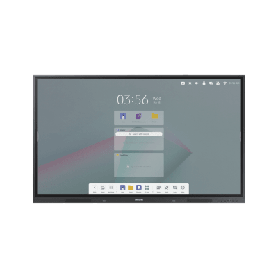 Pantalla tactil interactiva 75″ Android 14 certificado con EDLA / Touch tipo IR / UHD / 400 nits / HDMI / USB / WIFI / RJ45 / Compatible con montajes VESA 800 x 400
