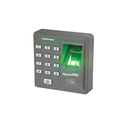 Lector Biométrico de Huella y Proximidad / 500 Huellas 500 Tarjetas / Teclado / Autónomo / Salida Relevador / Control de Acceso
