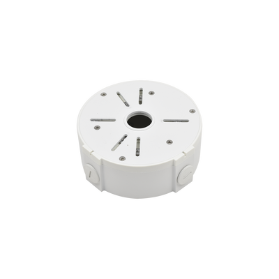 Caja de Conexiones Universal / Uso en Interior / Fabricada en Metal / Color Blanco / Uso en Bala – Domo – Turret
