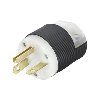 Clavija Entrada Recta/ 20 A 250 V CA/ 2 Polos 3 Hilos/ Nema 6-20 P/Grado Comercial – Industrial.